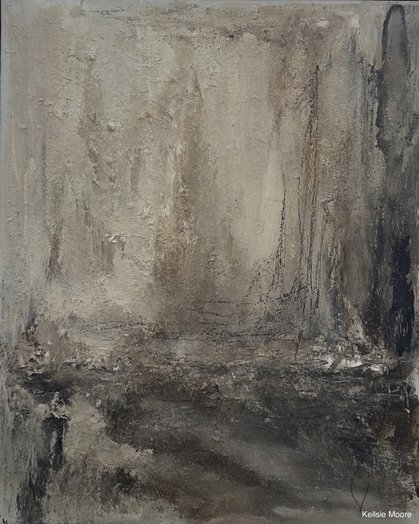 Concrete Rebar Study by Kellsie Moore.