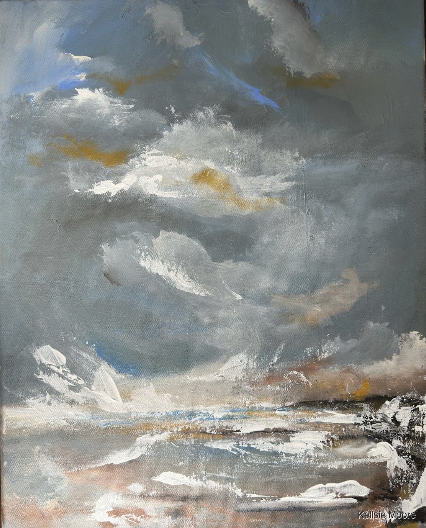 Storm at the Shore by Kellsie Moore.