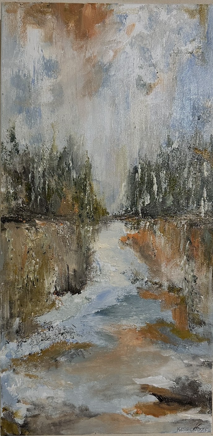 Winter River by Kellsie Moore.