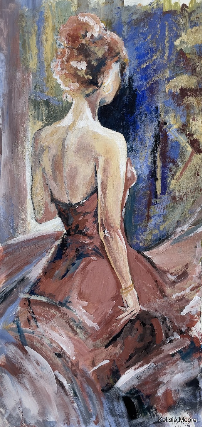 Woman Across the Room by Kellsie Moore.